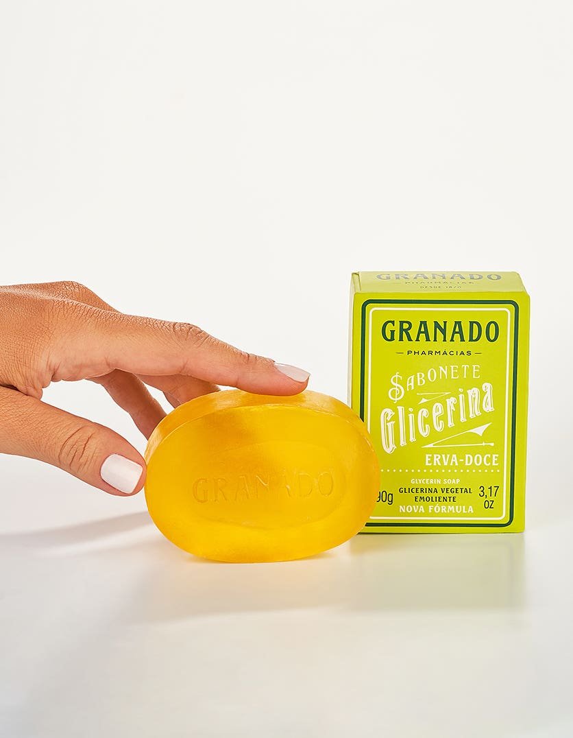 Sabonete em Barra de Glicerina Granado Erva-doce 90g - Imagem 3