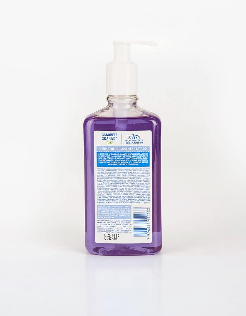 Sabonete Líquido de Glicerina Granado Bebê Lavanda 250ml - Imagem 3