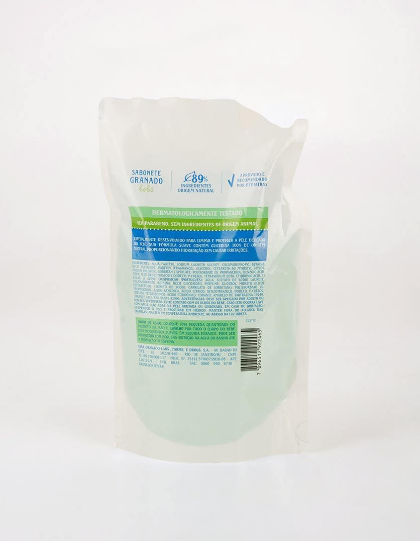 Refil Sabonete Líquido de Glicerina Granado Bebê Erva-doce 250ml - Imagem 4
