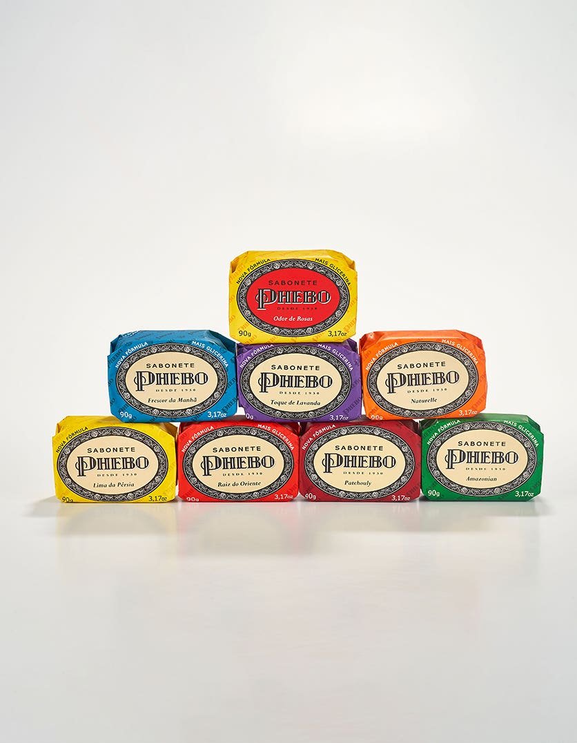 Caixa Sabonete de Glicerina Phebo Amarelo - 8 unidades 90g - Imagem 2