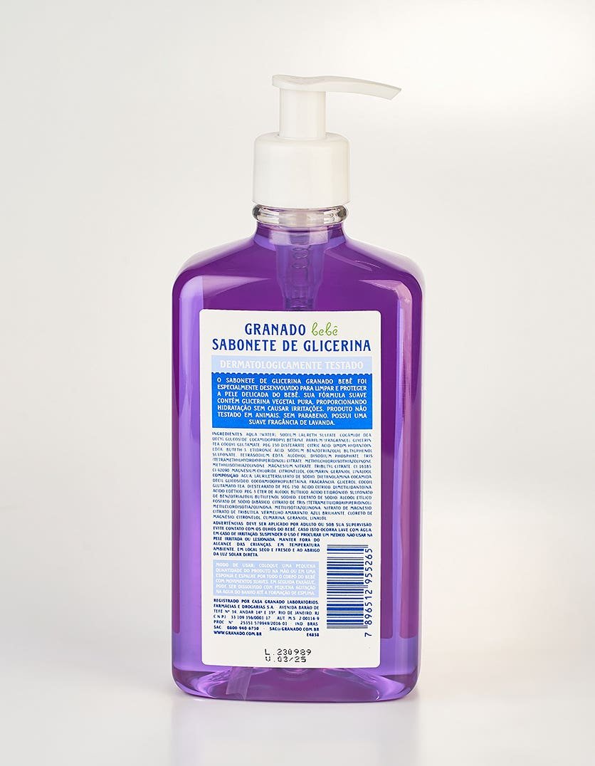 Sabonete Líquido de Glicerina Granado Bebê Lavanda 500ml - Imagem 4