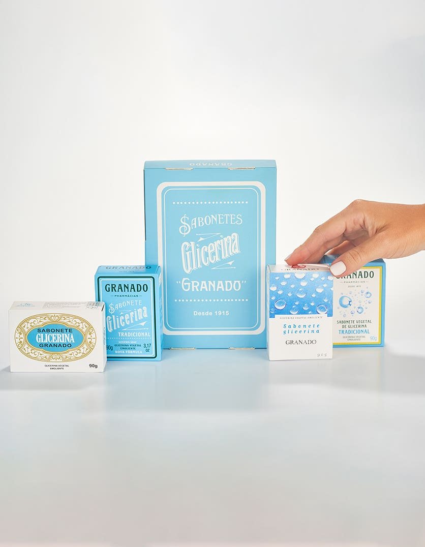 Kit de Sabonetes Histórico Glicerina Tradicional - 4 sabonetes 90g - Imagem 3