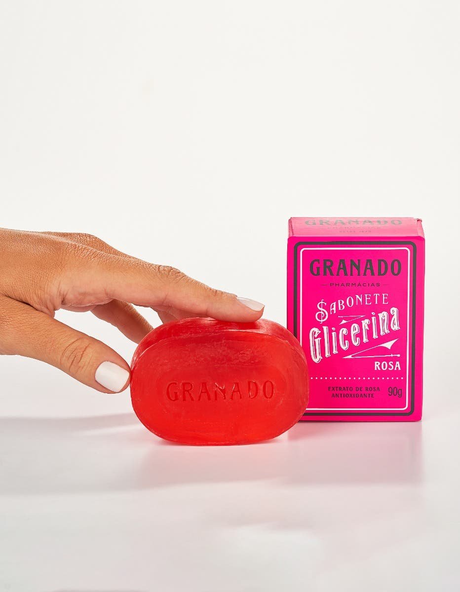 Sabonete em Barra de Glicerina Granado Rosa 90g - Imagem 3