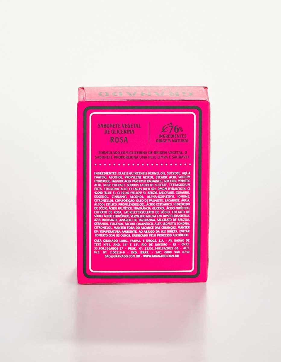 Sabonete em Barra de Glicerina Granado Rosa 90g - Imagem 4