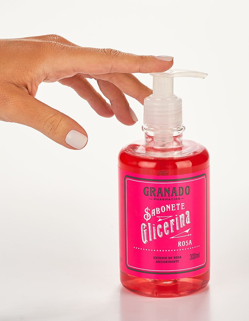 Sabonete Líquido de Glicerina Granado Rosa 300ml - Imagem 3