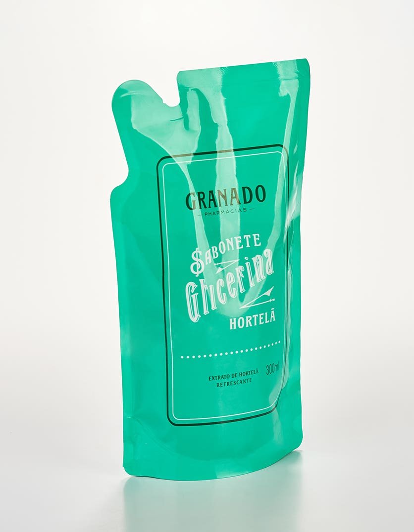 Refil Sabonete Líquido de Glicerina Granado Hortelã 300ml - Imagem 2