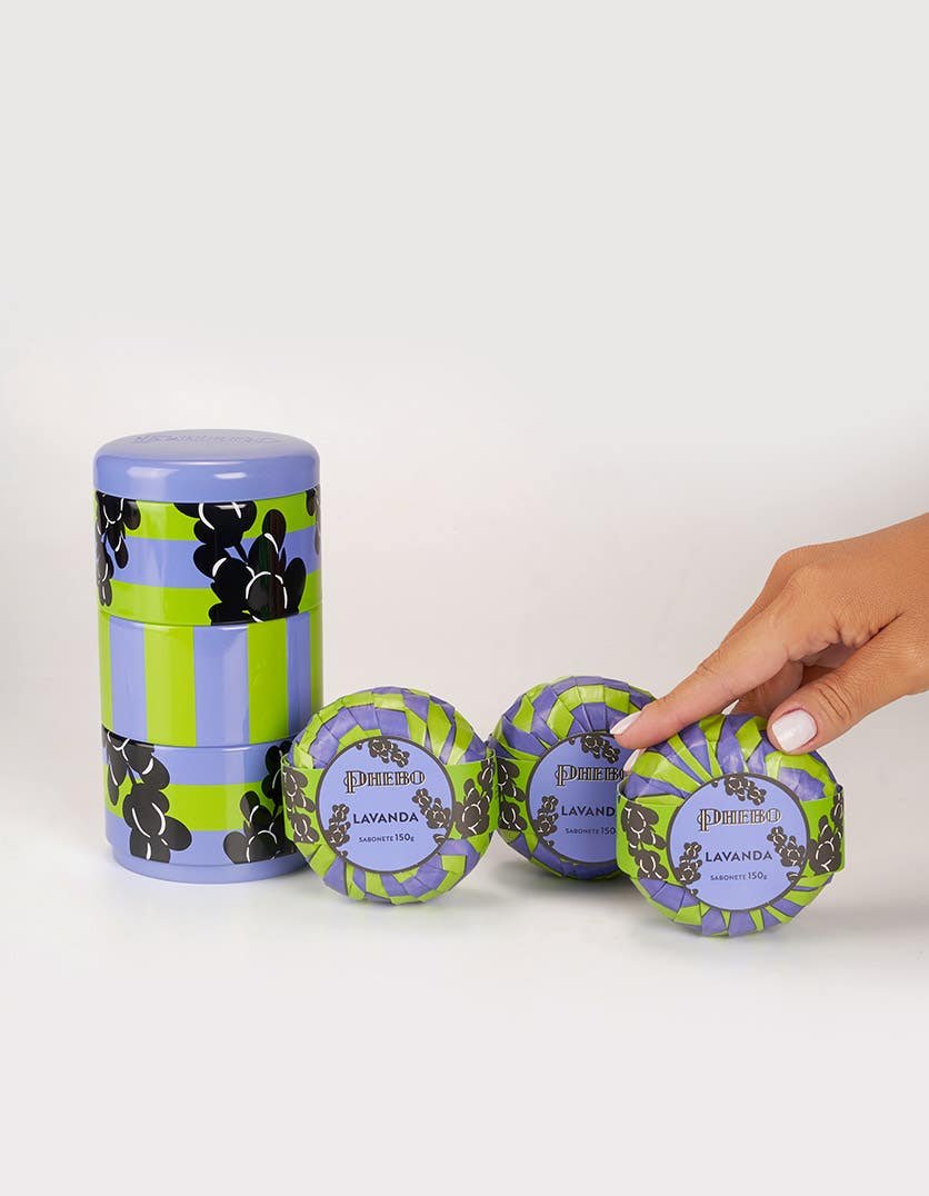 Kit Lata Sabonetes em Barra Águas Lavanda - Imagem 3