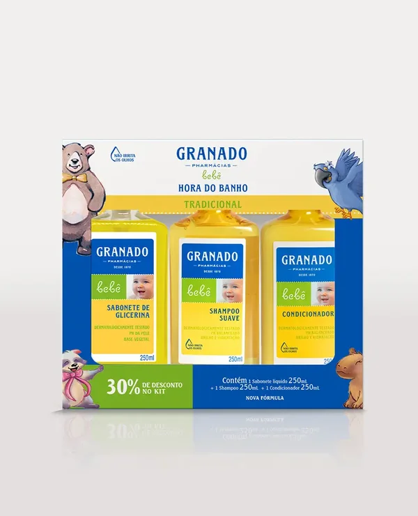Kit Bebê Hora Do Banho Tradicional
